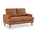 Max Tan Faux Leather 2 Seater Sofa from Roseland Furniture