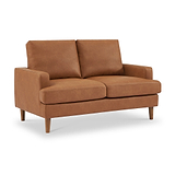 Max Tan Faux Leather 2 Seater Sofa from Roseland Furniture