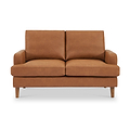 Max Tan Faux Leather 2 Seater Sofa from Roseland Furniture