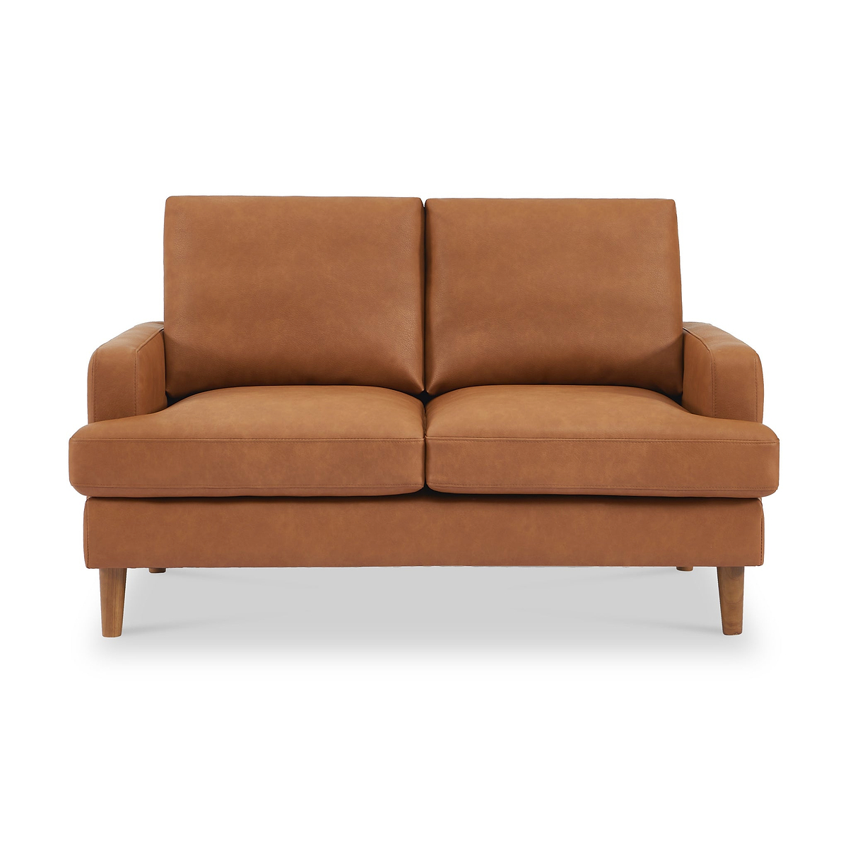 Max Tan Faux Leather 2 Seater Sofa from Roseland Furniture