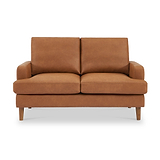 Max Tan Faux Leather 2 Seater Sofa from Roseland Furniture