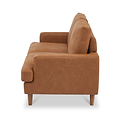 Max Tan Faux Leather 2 Seater Sofa from Roseland Furniture
