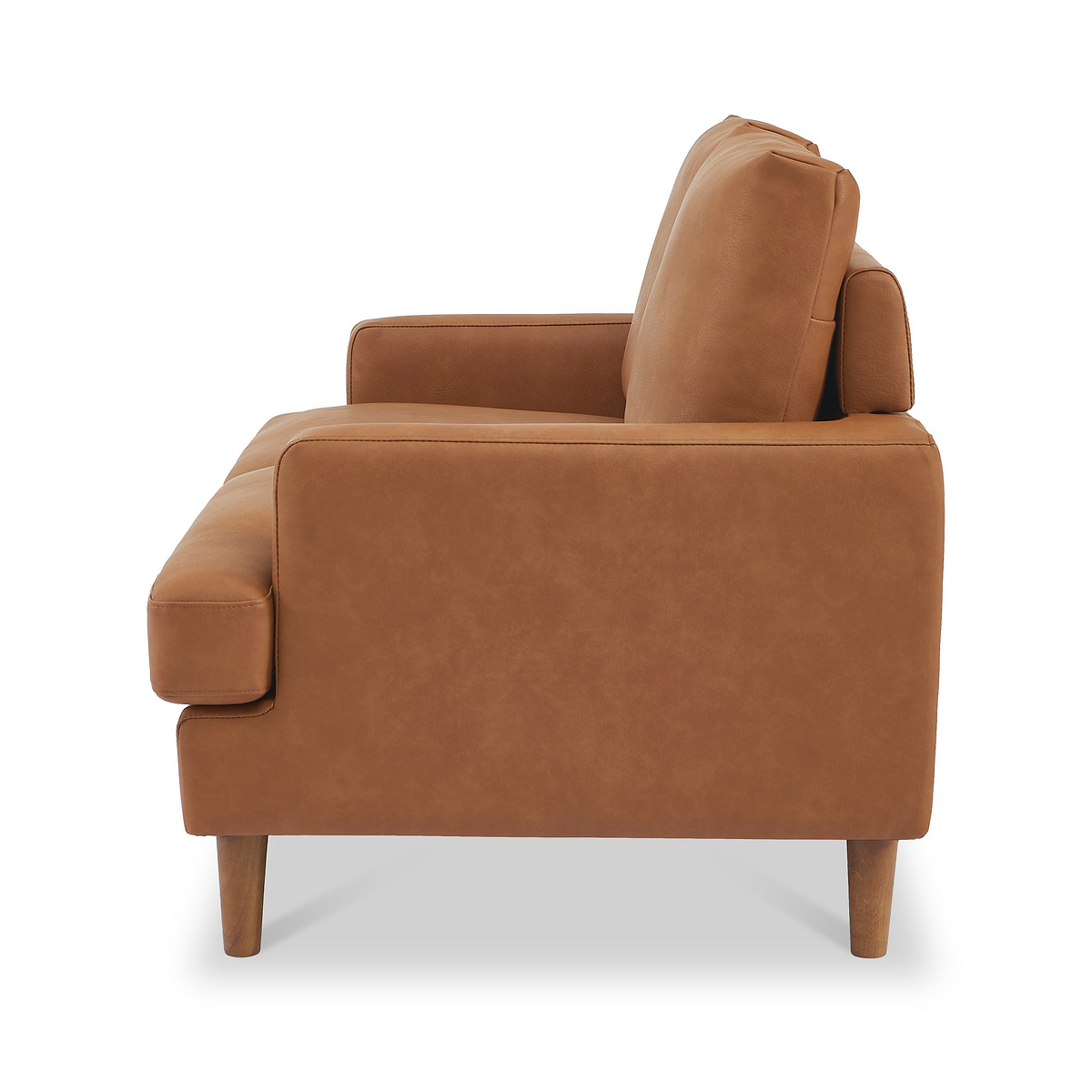 Max Tan Faux Leather 2 Seater Sofa from Roseland Furniture