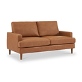 Max Tan Faux Leather 3 Seater Sofa from Roseland Furniture