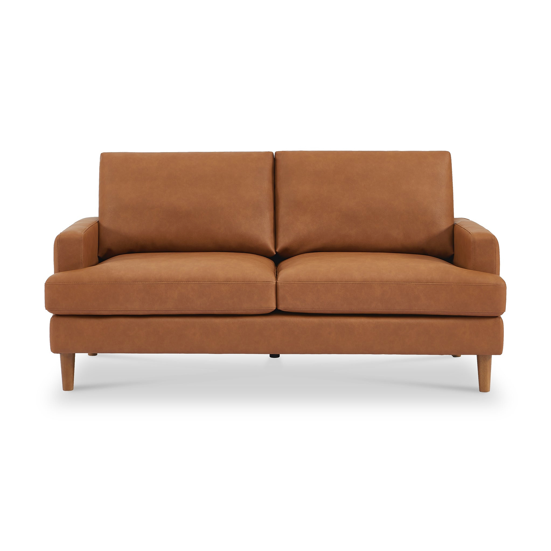 Max Tan Faux Leather 3 Seater Sofa from Roseland Furniture