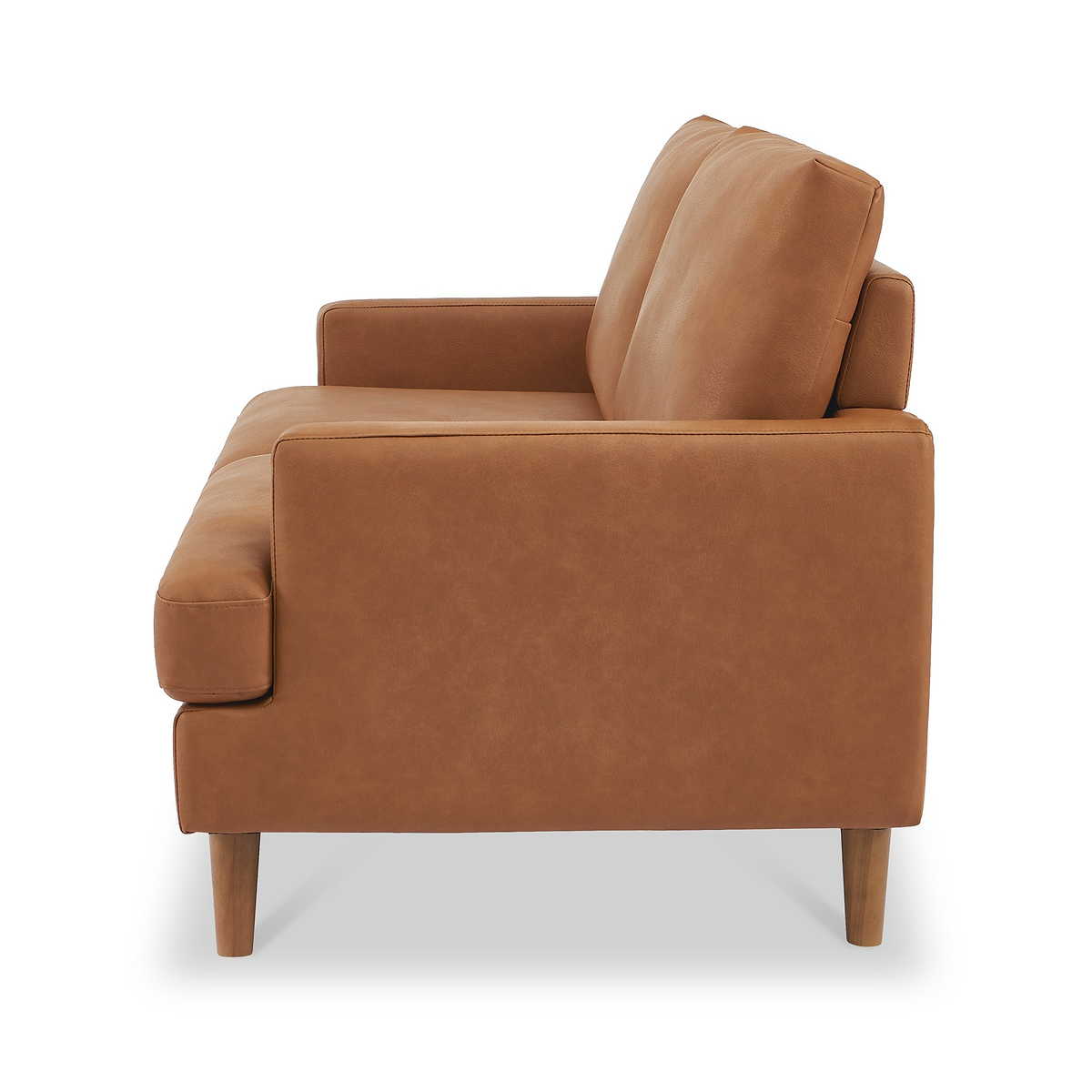 Max Tan Faux Leather 3 Seater Sofa from Roseland Furniture