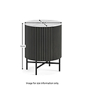 Milo Black Bedside Table from Roseland Furniture