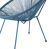 Monaco Blue 2 Seat Garden Egg Chair Bistro Set