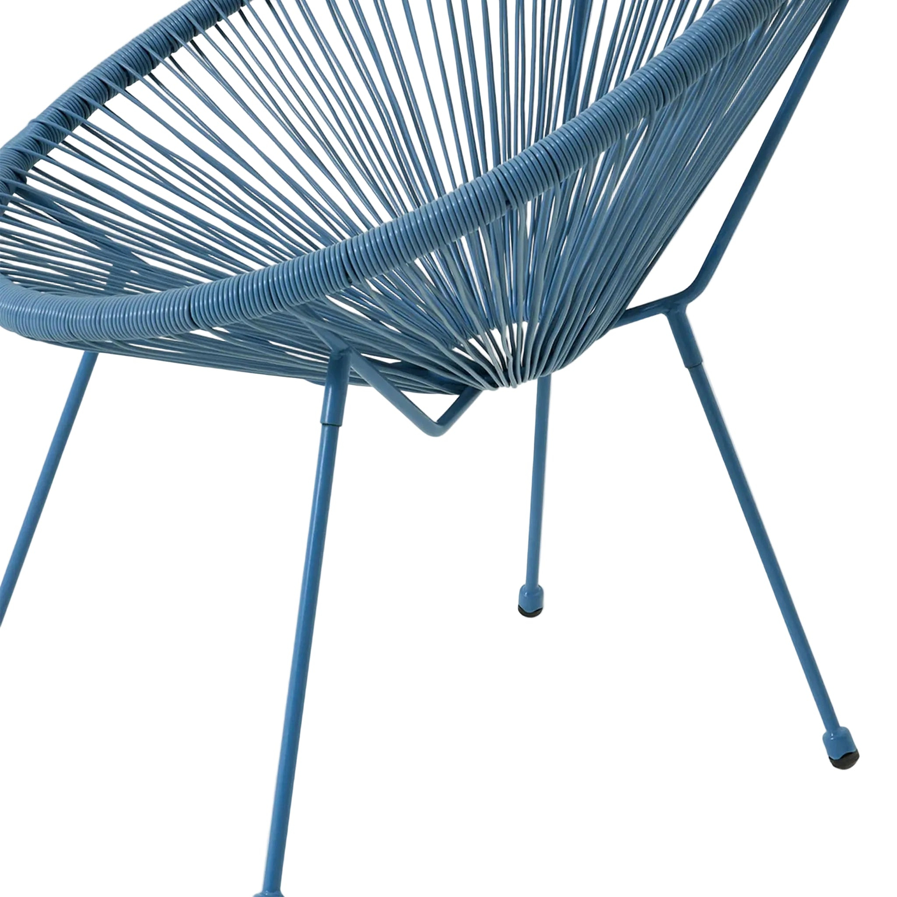 Monaco Blue 2 Seat Garden Egg Chair Bistro Set