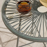 Monaco Grey 2 Seat Garden Egg Chair Bistro Set