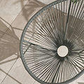 Monaco Grey 2 Seat Garden Egg Chair Bistro Set