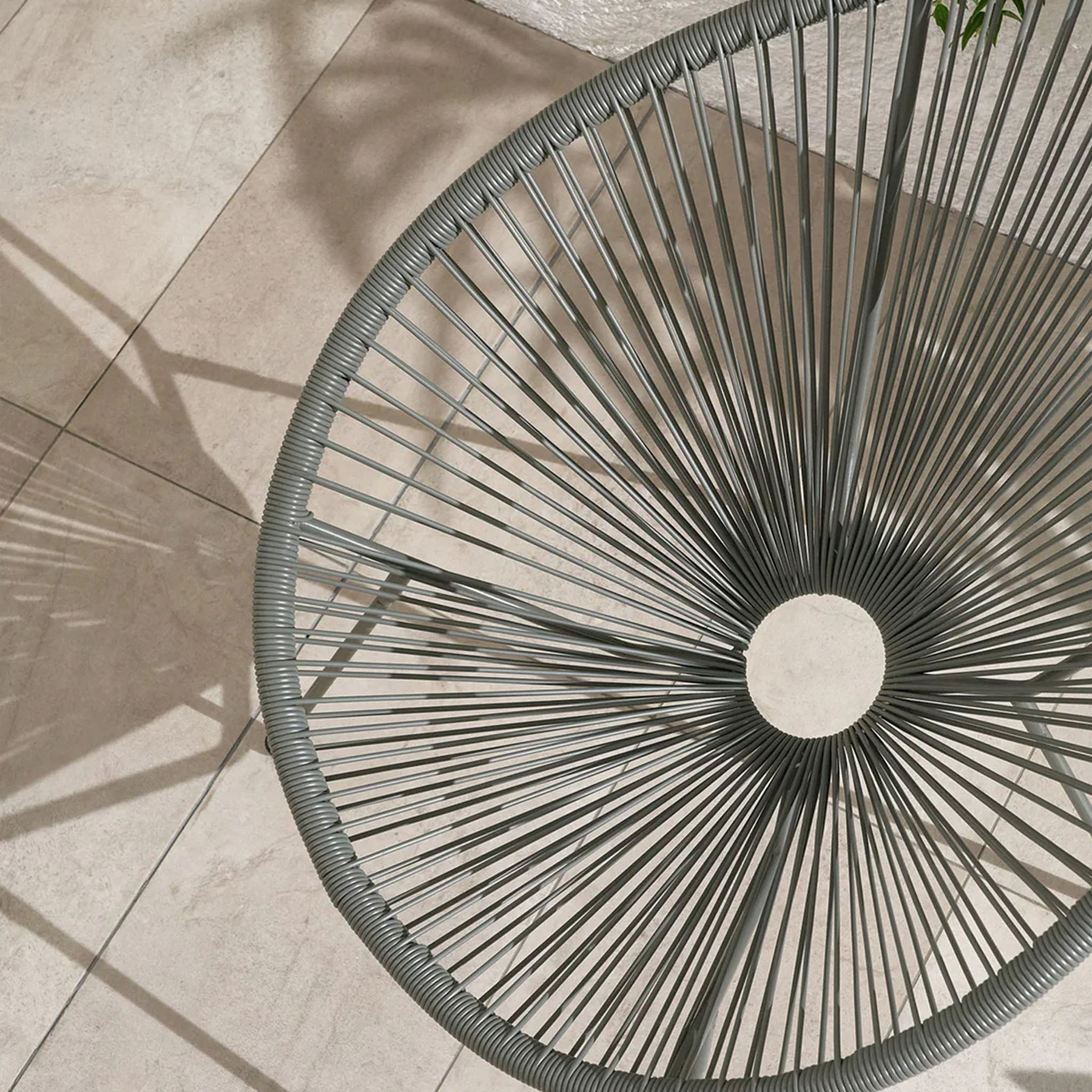 Monaco Grey 2 Seat Garden Egg Chair Bistro Set