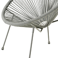 Monaco Grey 2 Seat Garden Egg Chair Bistro Set