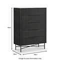 Milo Mango & Marble 5 Drawer Chest