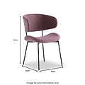 Monte Carlo Rose Pink Dining Chair from Roseland Furniture