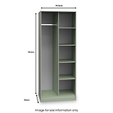 Moreno Olive Open Shelf Unit from Roseland