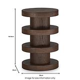 Mylor Oak Bobbin Side Table from Roseland Furniture