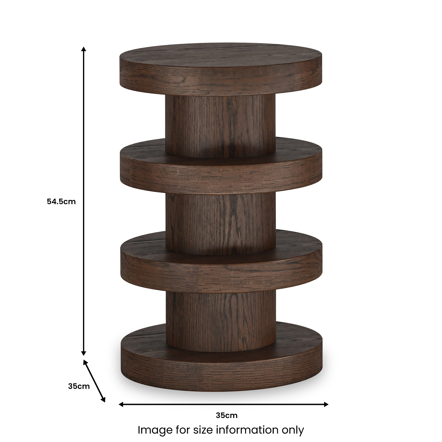 Mylor Oak Bobbin Side Table from Roseland Furniture