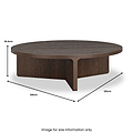 Mylor Oak Large Round Coffee Table dimensions