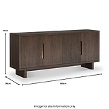 Mylor Oak Large Sideboard from Roseland Furniture