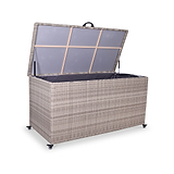 Natural Weave 645L Cushion Storage Box with Gas Lif