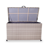 Natural Weave 645L Cushion Storage Box with Gas Lift