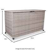 Natural Weave KD Cushion Storage Box 826L from Roseland Furniture