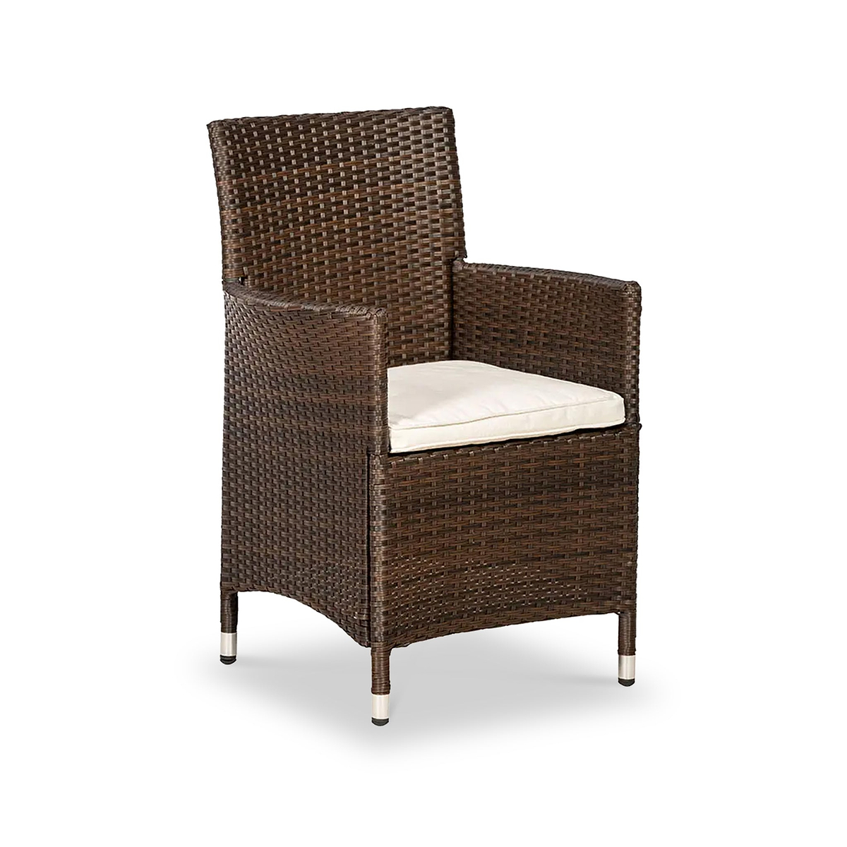 Vada 110cm 4 Seat Rattan Round Dining Chair