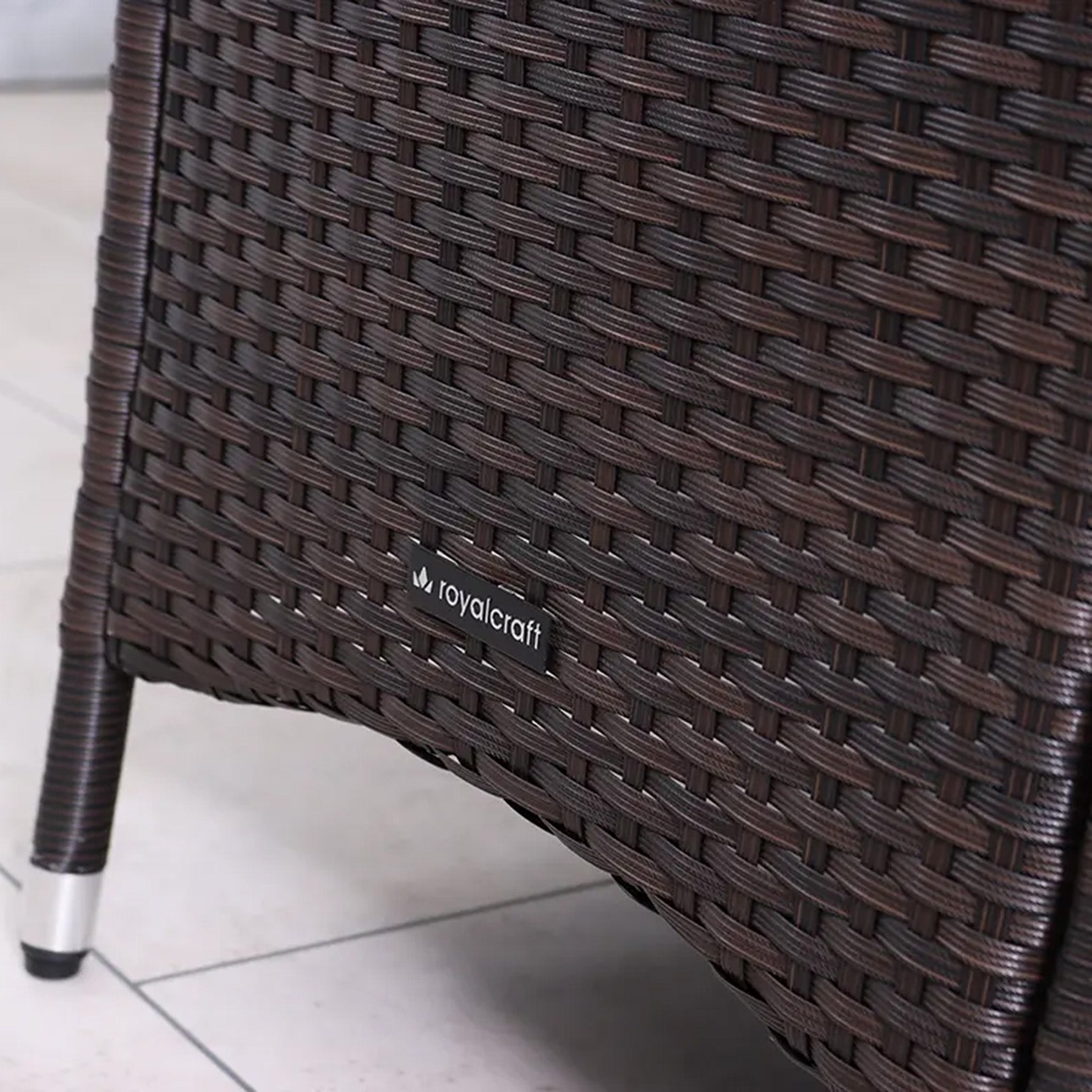 Vada 140cm 6 Seat Rattan Round Dining Set