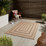 Brown Ramsay Jute Style Weather Resistant Indoor/Outdoor Rug from Roseland Furniture