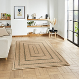 Brown Ramsay Jute Style Weather Resistant Indoor/Outdoor Rug from Roseland Furniture