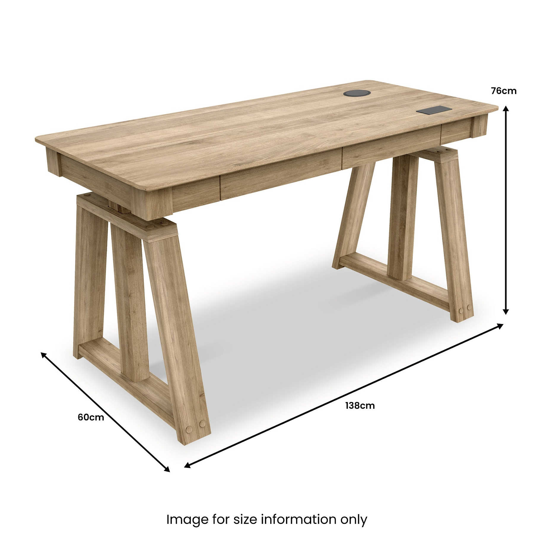 Nora Smart Electric Height Adjustable Desk with wireless charging for office