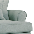 Norbury 4 Seater Sofa - Aqua Close Up From Roseland Furniture