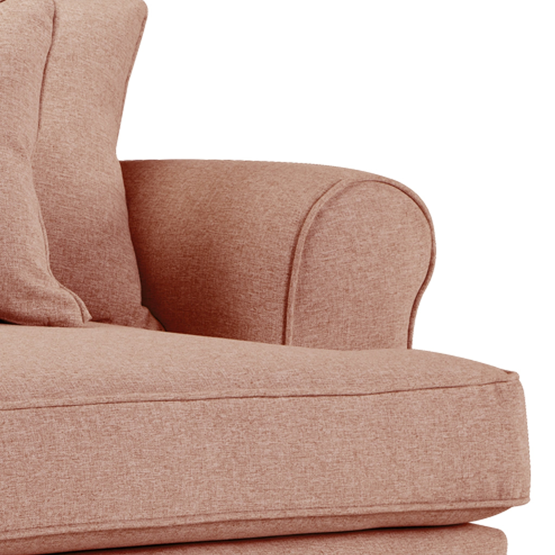 Norbury 4 Seater Sofa - Coral  Close Up From Roseland Furniture