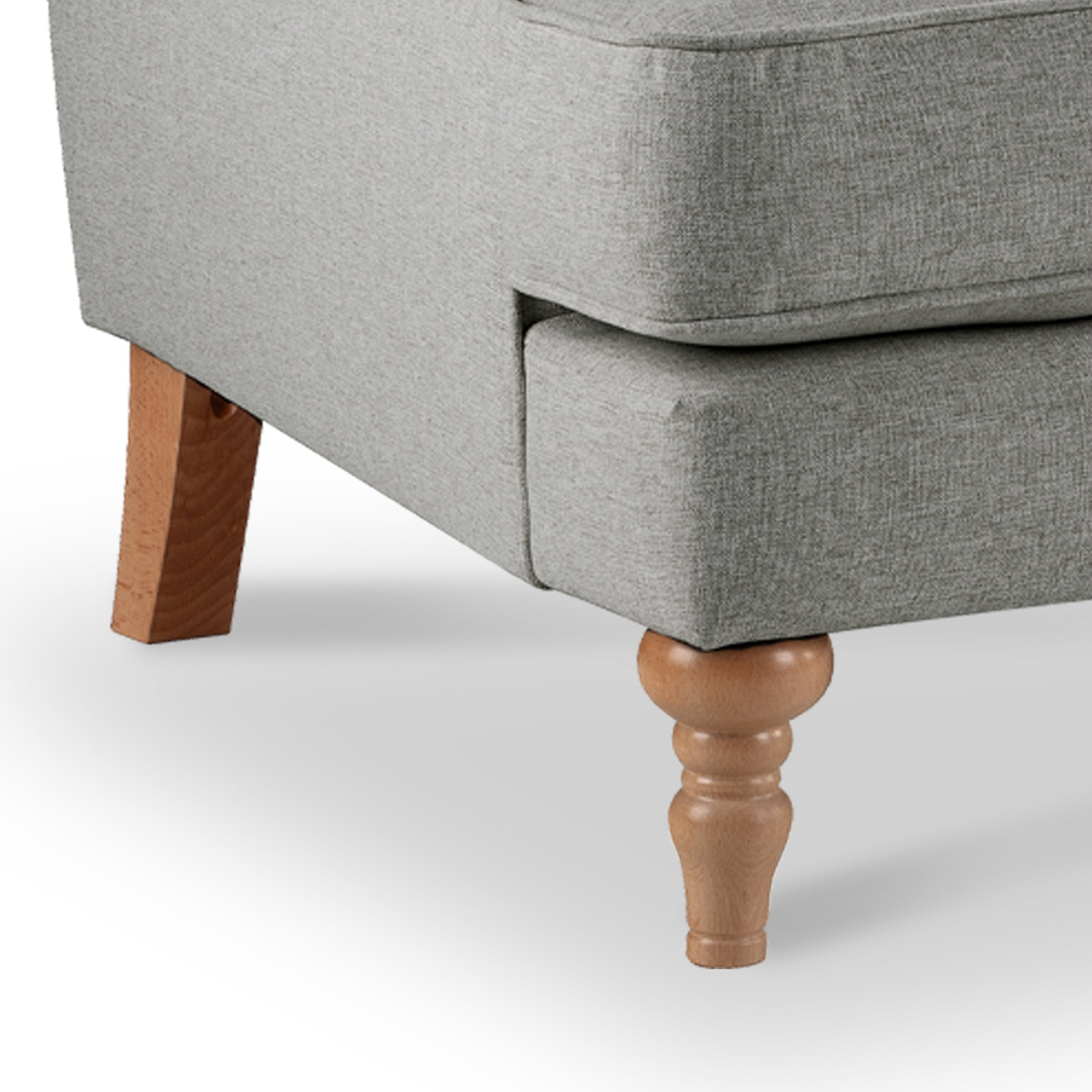 Norbury 4 Seater Sofa - Linen Close Up From Roseland Furniture