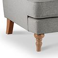 Norbury Snuggle Chair - Linen Close Up From Roseland Furniture