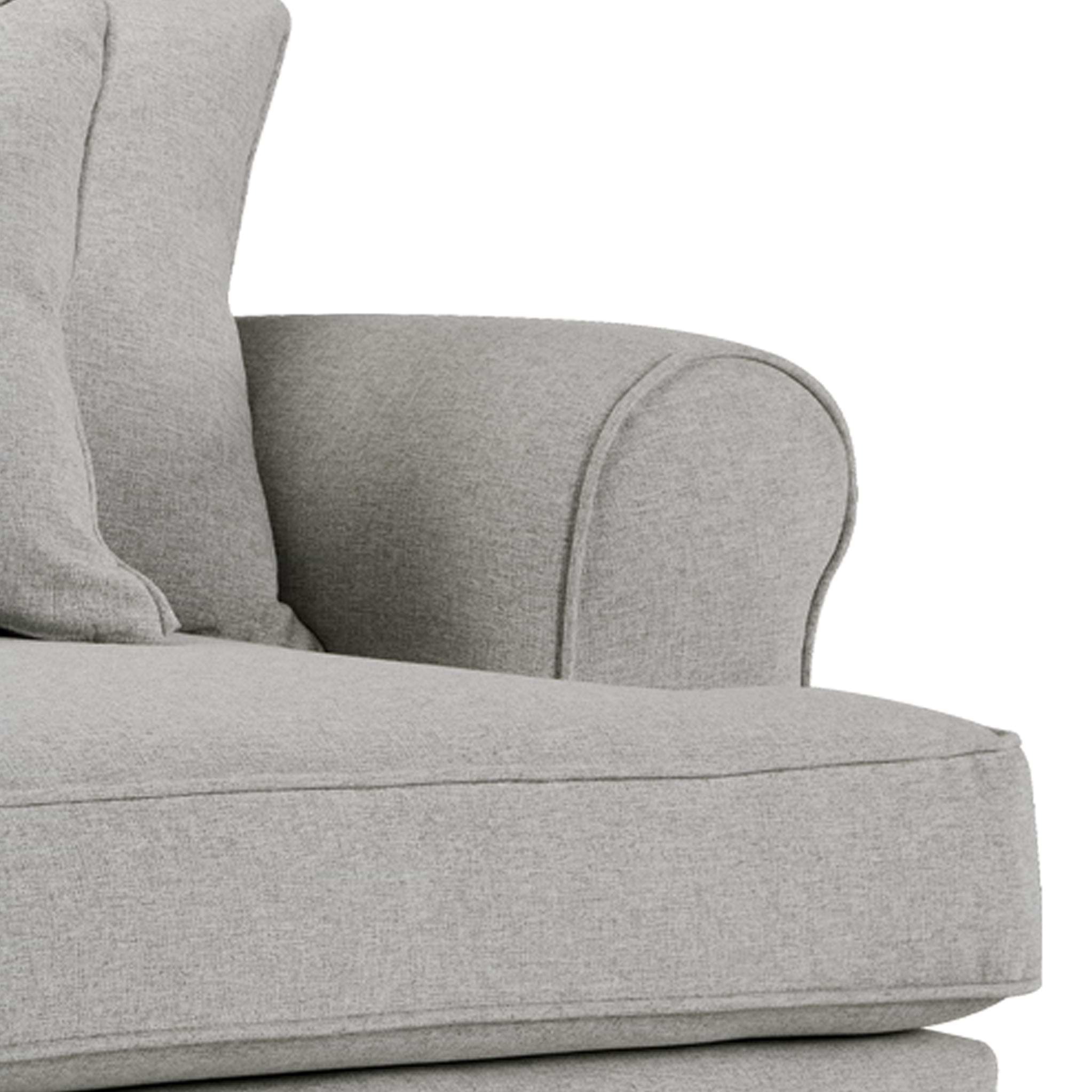Norbury 3 Seater Sofa - Linen Close Up From Roseland Furniture