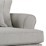 Norbury Snuggle Chair - Linen Close Up From Roseland Furniture