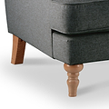 Norbury 4 Seater Sofa - Slate Close Up From Roseland Furniture