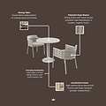 Olma 2 Seater Bistro Set from Roseland Furniture