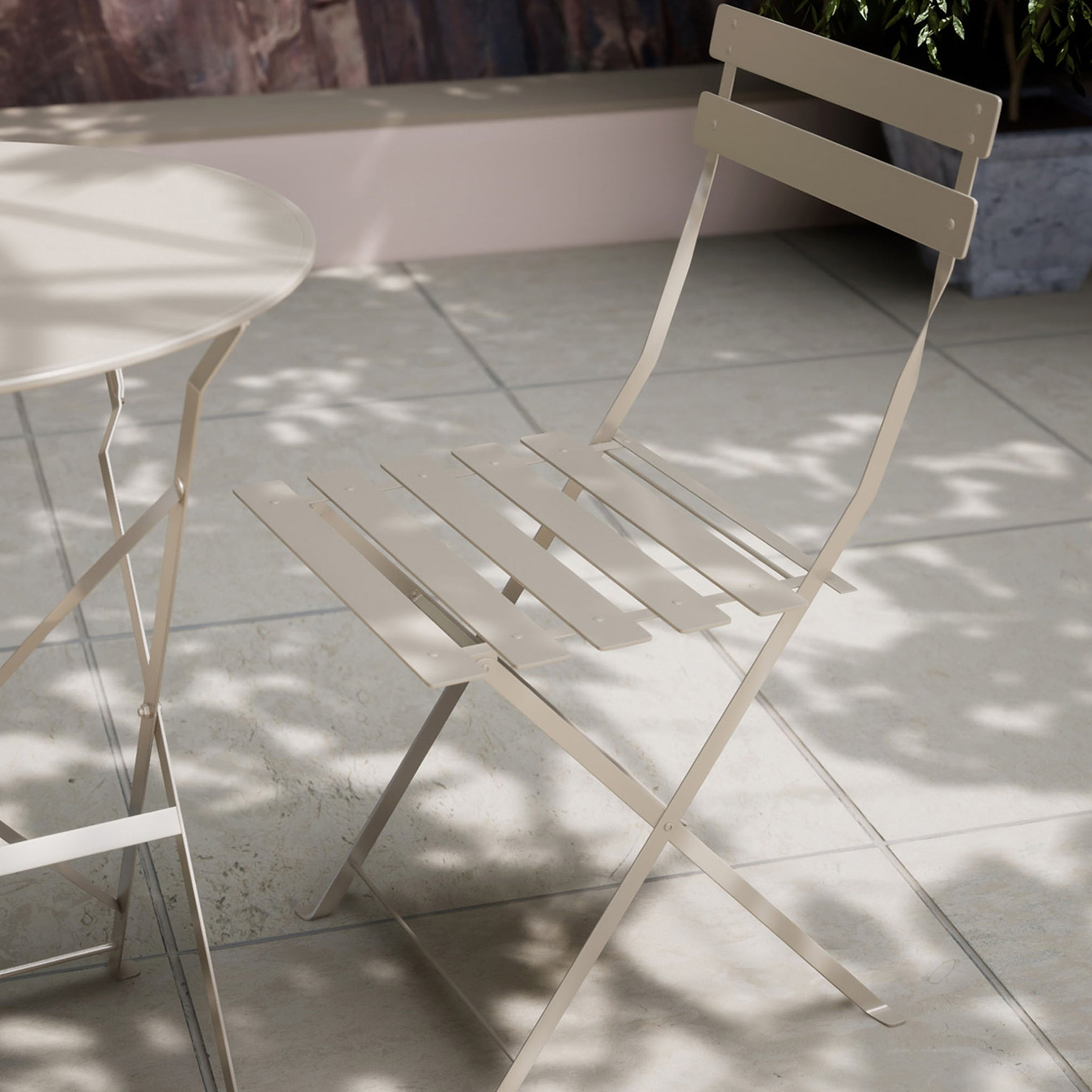 Padstow 60cm Bistro Set Cashmere from Roseland Furniture