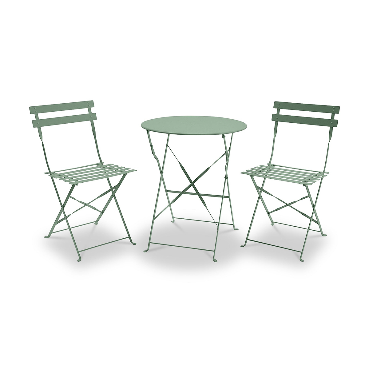 Padstow 60cm Bistro Set Moss from Roseland Furniture