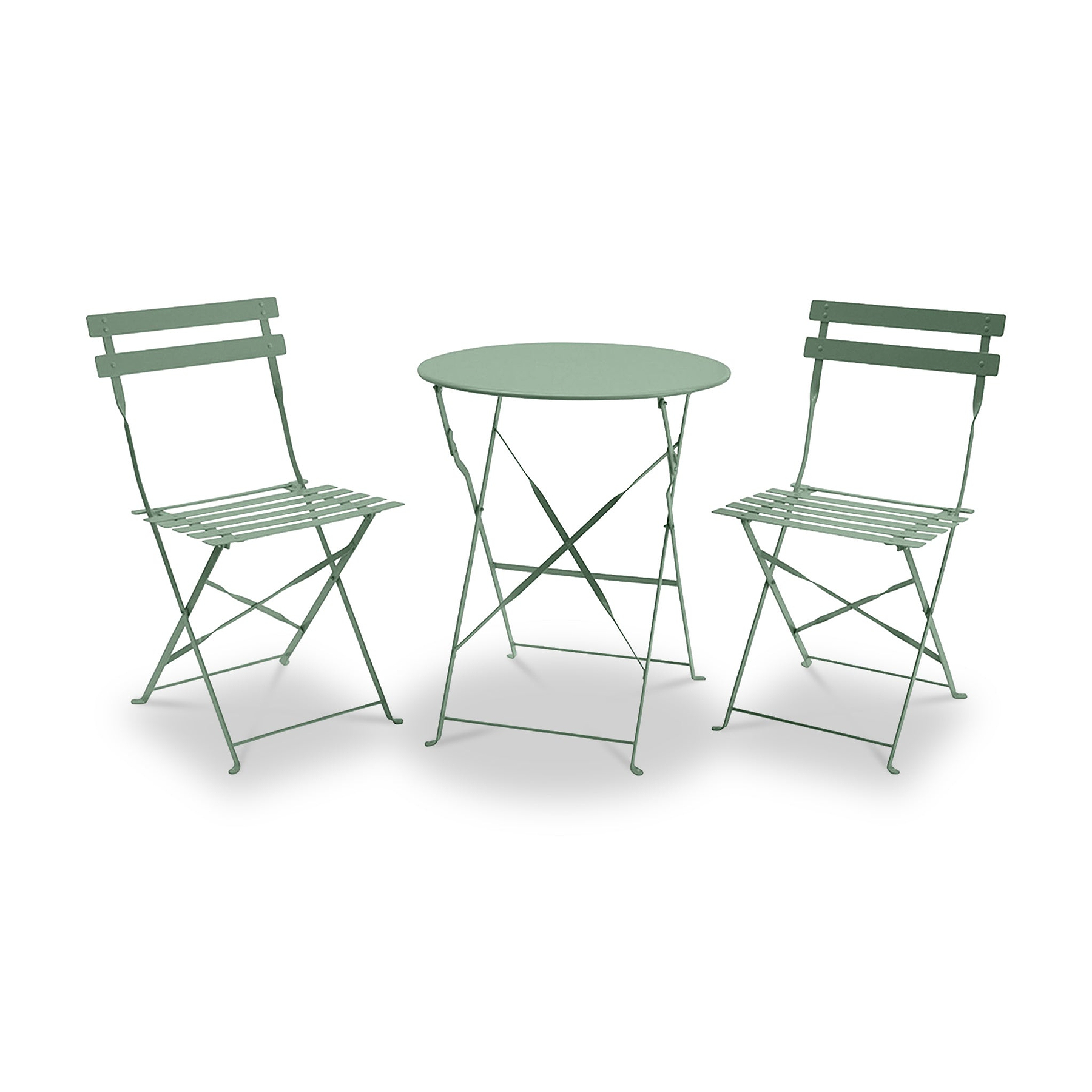 Padstow 60cm Bistro Set Moss from Roseland Furniture