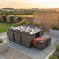 Paris 10 Seat Lux Rattan Cube Set from Roseland Furniture