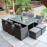 Paris 10 Seat Lux Rattan Cube Set from Roseland Furniture