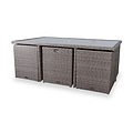 Paris 10 Seat Lux Rattan Cube Set
