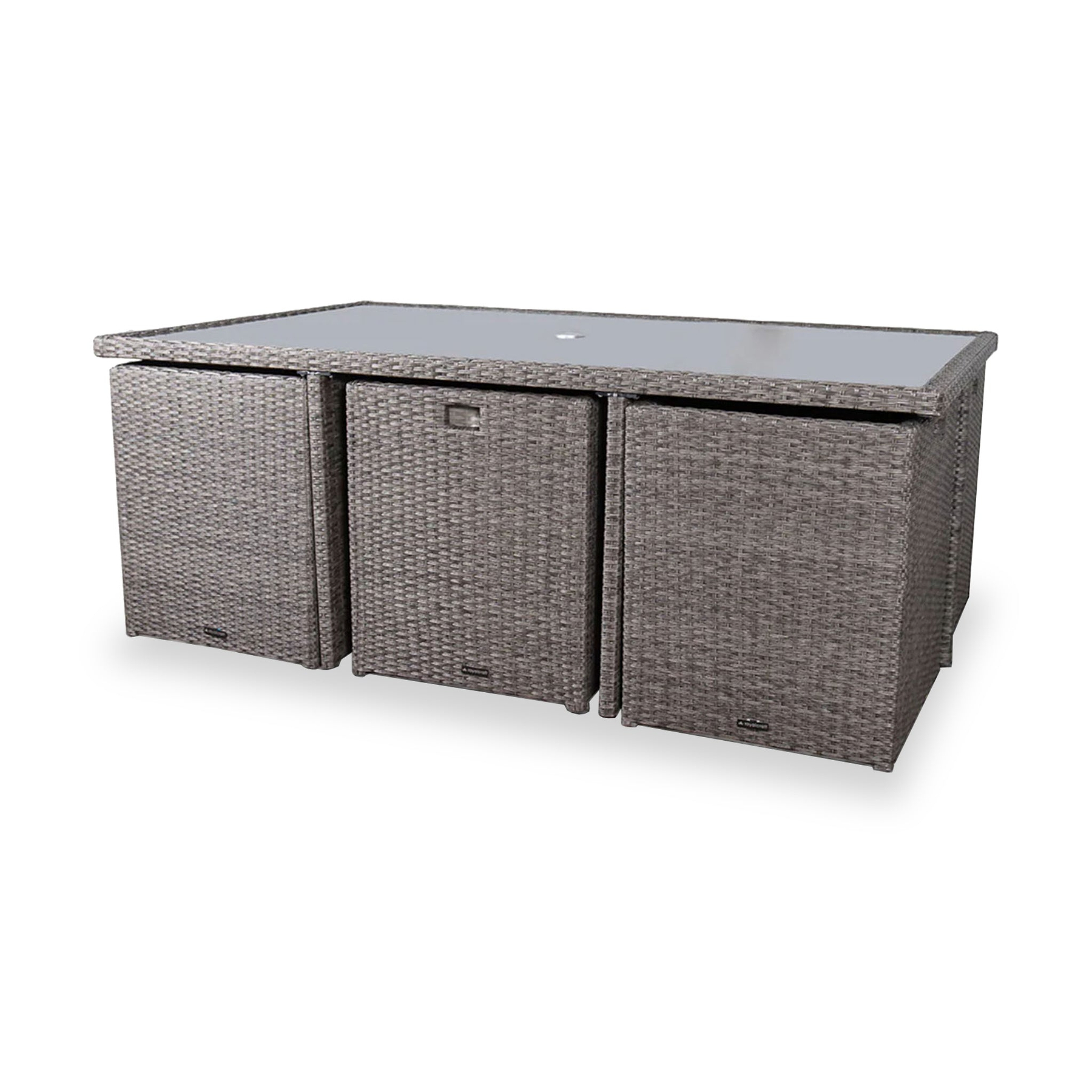 Paris 10 Seat Lux Rattan Cube Set