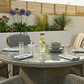 Paris 6 Seat 140cm Lux Rattan Dining Set from Roseland Furniture