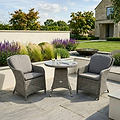 Paris 2 Seat Lux Rattan Bistro Set