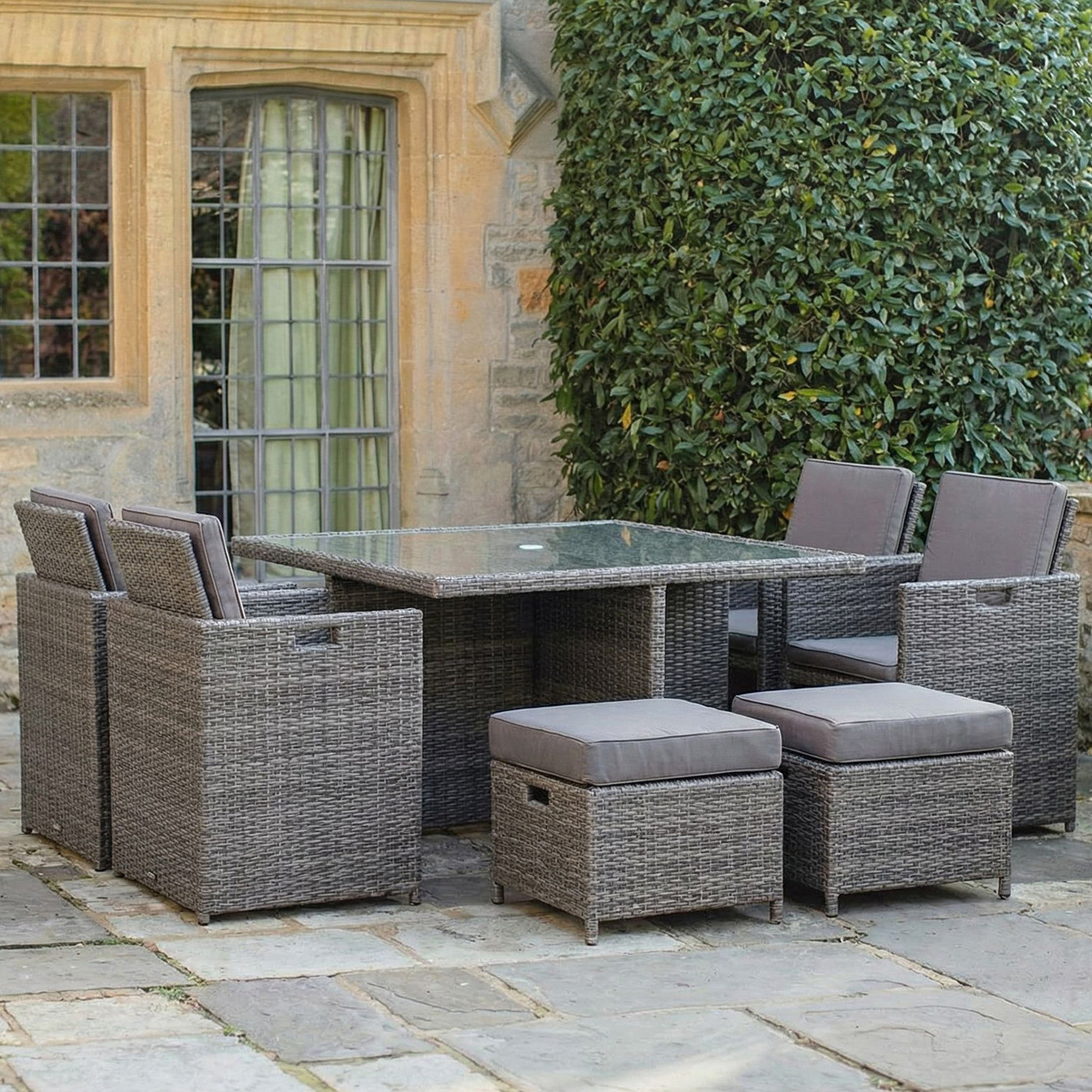 Paris 8 Seat Lux Rattan Cube Set from Roseland Furniture